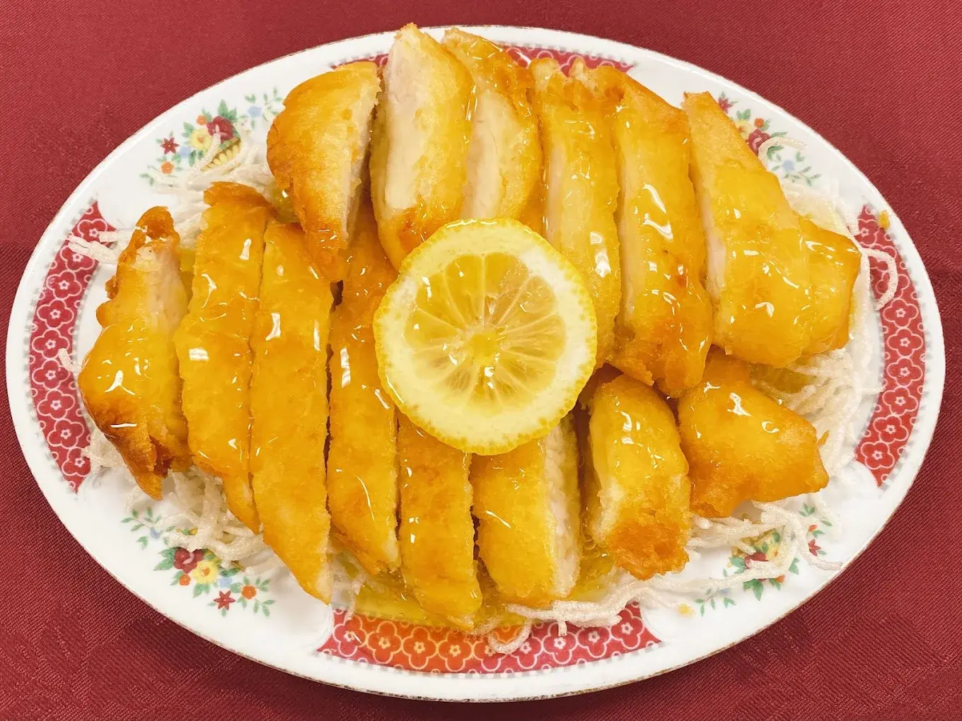 Delicious Lemon Chicken at Rose Garden in Regina, SK